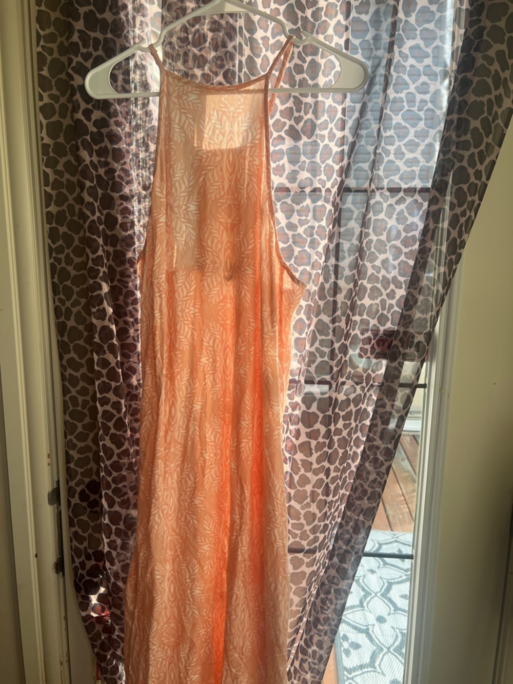 Rip Curl Coral High-Neck Sleeveless Maxi Dress
